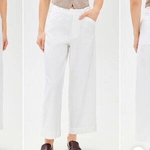 rag & bone White Banks Linen Pants Size 4